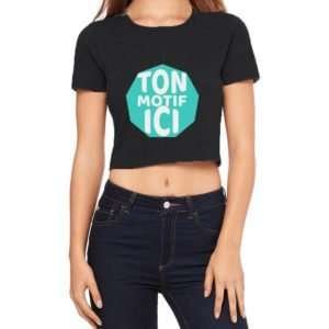 T-shirt Femme Crop Flowy