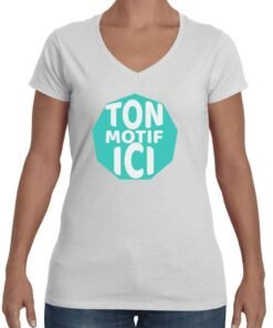 T-shirt Femme col V
