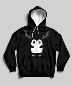 Sweat à capuche  design Chrismas Penguin