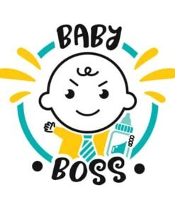 Sticker Mural Baby Boss