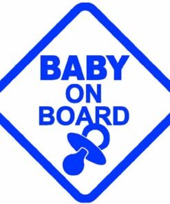 Autocollant Voiture Baby On Board ? - Bleu