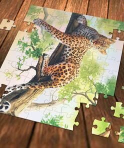 Puzzle personnalisé - design leopard