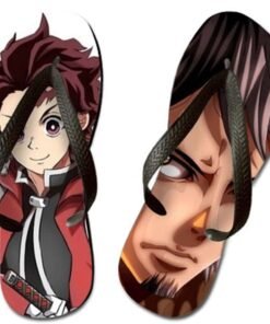 TOP Tongs Design-manga trafalgar & tanjirou kamado one piece