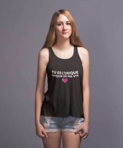 Débardeur imprimé - tu es l'unique amour de ma vie