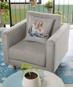 coussin imprimé - la famille