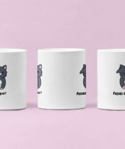 Mug imprimé  Quoi quoi ? fesse de chat