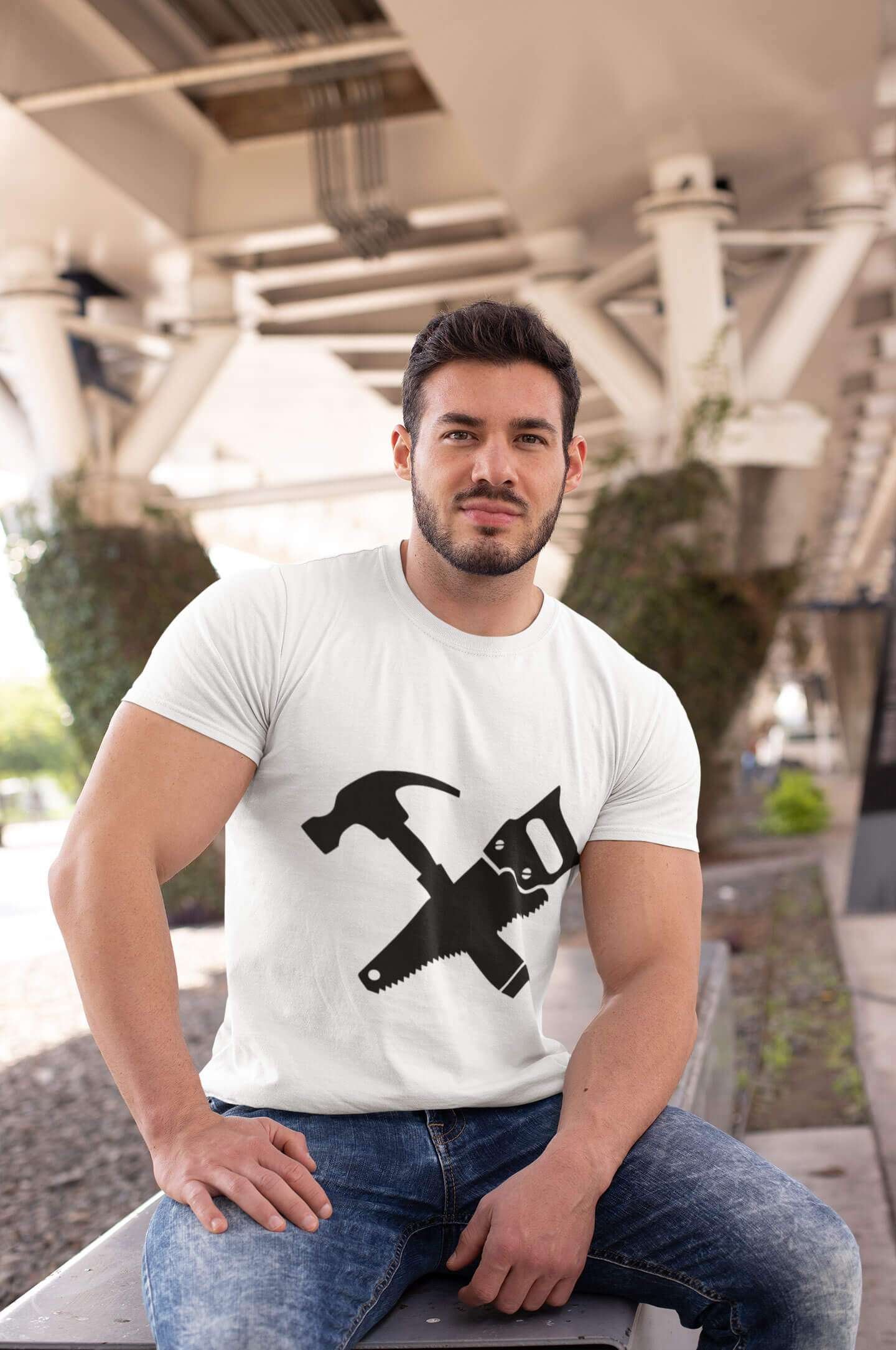 tshirt menouiserie blanc