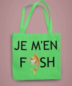 Sac Fourre Design Je M'en Fish - Vert