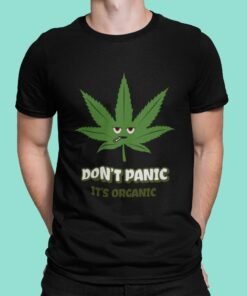 Tshirt homme - Don't Panic it's Organic - S, Noir