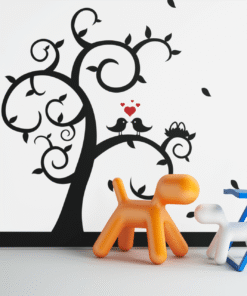 Stickers muraux enfants , Sticker Arbre avec Oiseaux