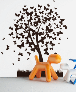 Stickers muraux enfants , Sticker Arbre avec Papillons