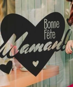 Sticker Bonne fête Maman cœur