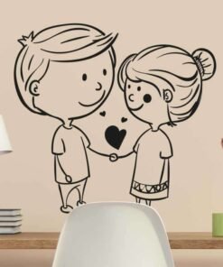 Sticker couple amoureux