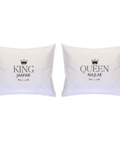 Set coussins Mr & Mrs - Deux taies