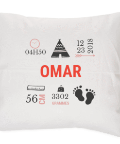 Coussin personnalisé bébé
