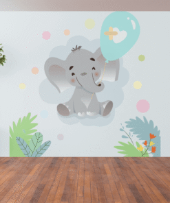 Stickers muraux enfants , Sticker éléphant