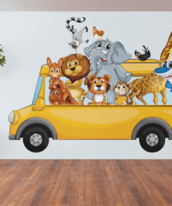 Stickers muraux enfants , Sticker Animaux style 4