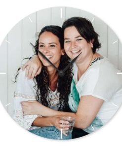 Horloge ronde en Cristal Personnalisé