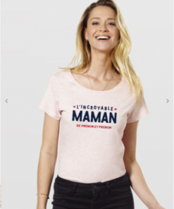 T-Shirt femme L'incroyable maman personnalisé