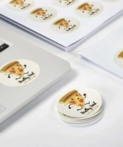 Planche d'étiquettes autocollantes en papier