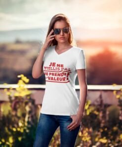 Tshirt femme - je ne vieillis pas , je prends de la valeur !