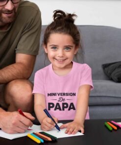 Tshirt fille - j'ai raison je suis ton père & mini version de papa