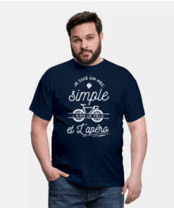 T-Shirt Homme mec simple- vélo