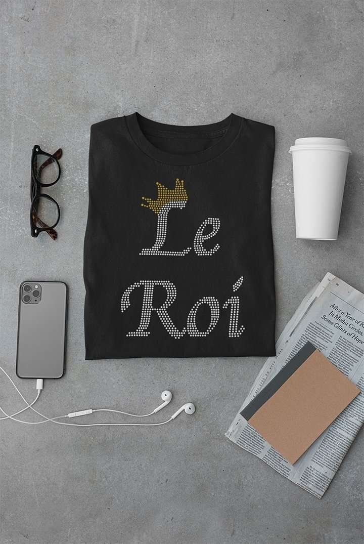 TSHIRT LE ROIS STRASS