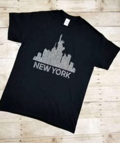Tshirt Motif New York City en strass