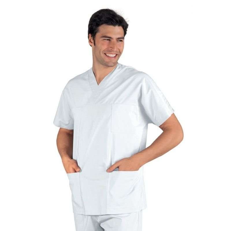 casaque-medicale-unisexe-col-v-100-coton (2)