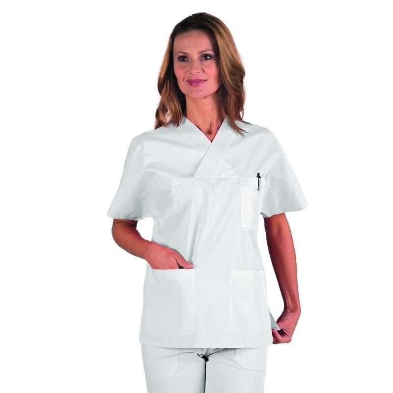 casaque-medicale-unisexe-col-v-100-coton