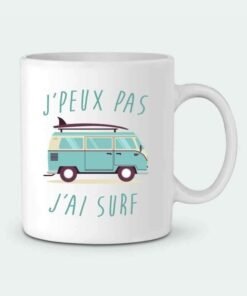 Mug en Céramique Je peux pas j'ai surf