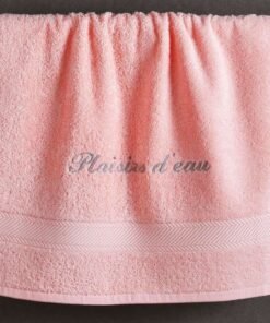 Linge de toilette brodé personnalisable 40 x 70 cm