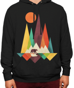 Sweat à capuche - Design Ours de montagne