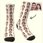 Chaussettes avec photos personnalisées couples