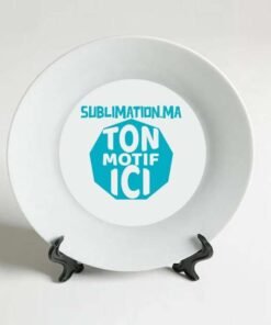 Assiette blanche en céramique Personnalisé