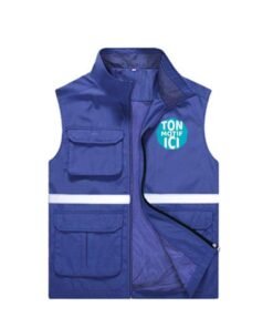 Gilet 3 poches bleu Marine Personnalisé