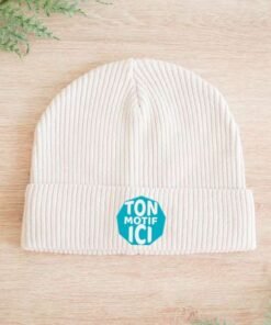 Bonnet blanc personnalisé