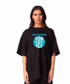 T-Shirt Oversize femme noir