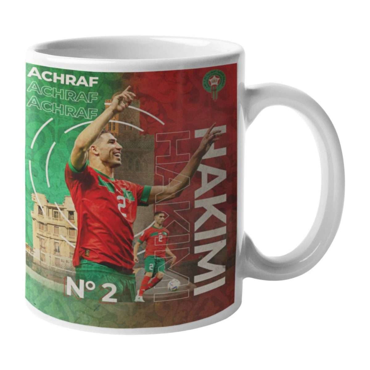 MUG HAKIMI 2 Mug Céramique Blanc Achraf Hakimi