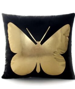 Coussin Noir doré Mon or est chic Style 6