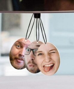 Désodorisant voiture personnalisé avec visage