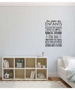 Autocollant Sticker mural RÈGLES DES ENFANTS