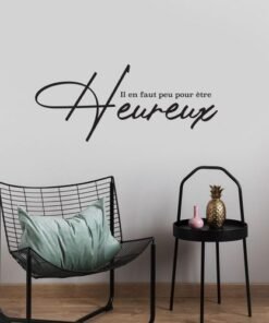 Sticker il en faut peu pour être heureux