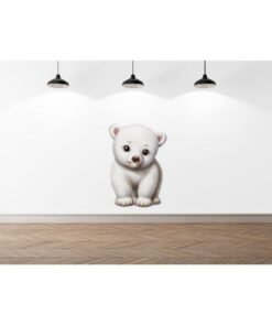 Sticker Autocollant Un ours mignon 3D