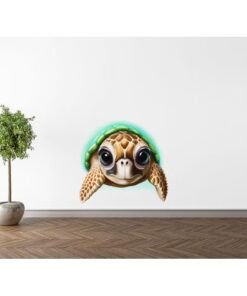 Sticker Autocollant Tortue mignonne 3D
