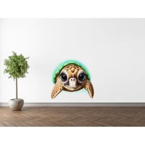 Sticker Autocollant Tortue mignonne 3D