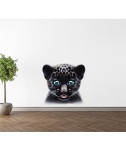 Sticker Autocollant Mignon ourson noir 3D