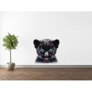 Sticker Autocollant Mignon ourson noir 3D