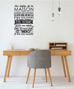 Autocollant Sticker mural RÈGLES DE LA MAISON